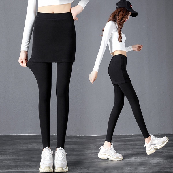 Quần Legging ôm dáng co dãn Nữ Cạp Cao Hai Khuy Khóa Trước Hộp Chữ H Hàng Đẹp Loại 1 UMI Siêu Co giãn