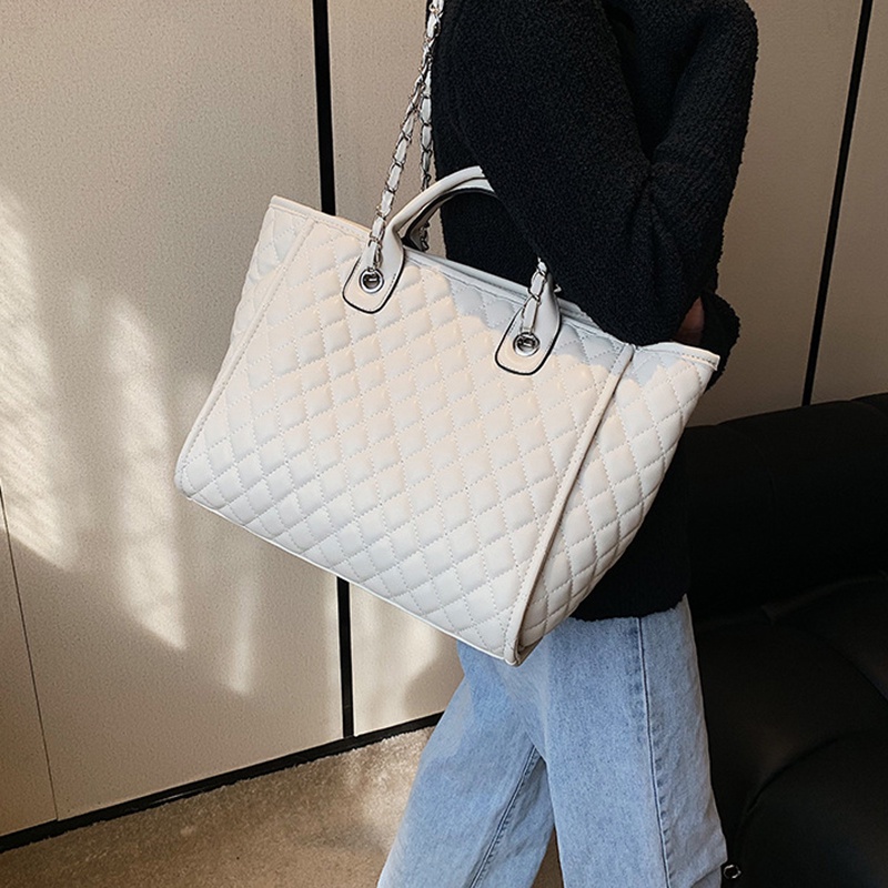 Ielgy Túi Đeo Vai Sức Chứa Lớn Dây Xích Hình Thoi Cho Nữ