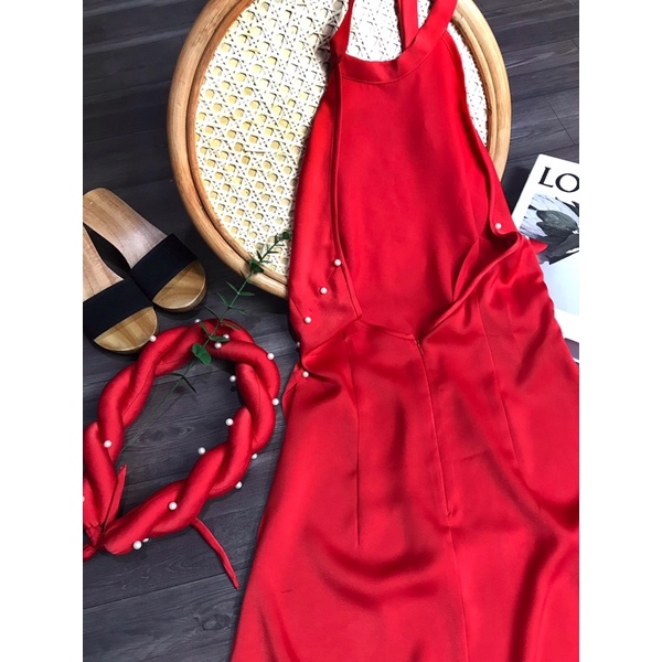 Set áo dài yếm kèm quần, mấn