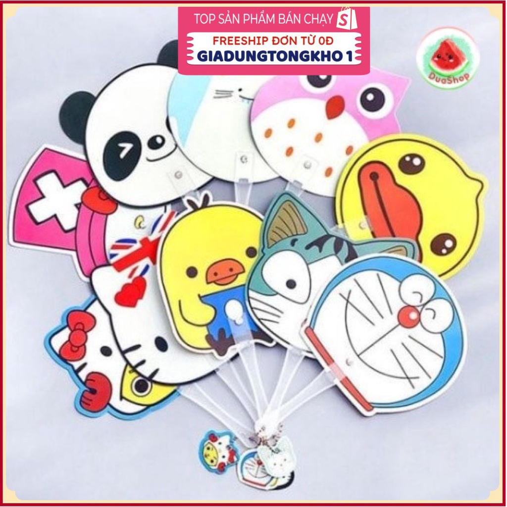 (Bán Buôn Sỉ) Quạt nhựa cầm tay kute