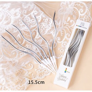 Set vỉ nến xoắn màu bạc