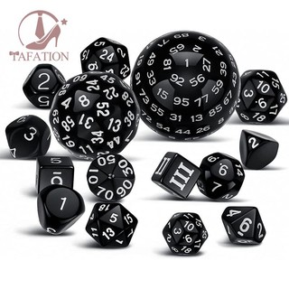 Bộ 15 xí ngầu hoàn chỉnh polyhedral dnd d3-d100 hình cầu rpg 100 mặt dùng chơi trò chơi