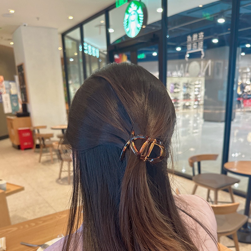 Kẹp Tóc Chất Liệu PC Dày Dặn Thiết Kế Đơn Giản Phong Cách Hàn Quốc