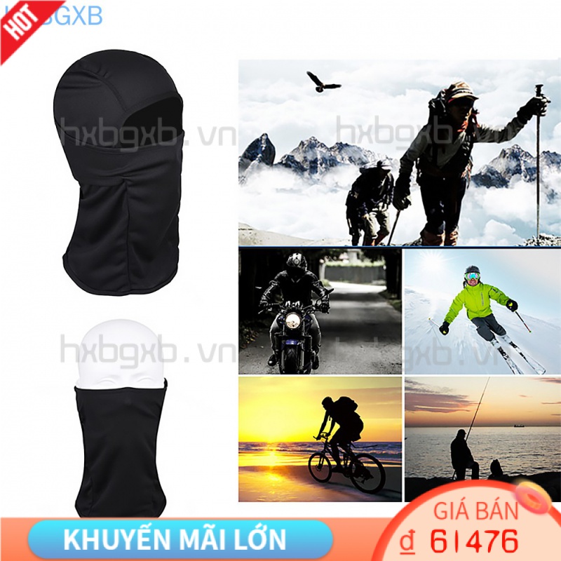 (Hàng Mới Về) Khẩu Trang Đi Phượt Chống Bụi Chống Gió Nhanh Khô Tiện Dụng