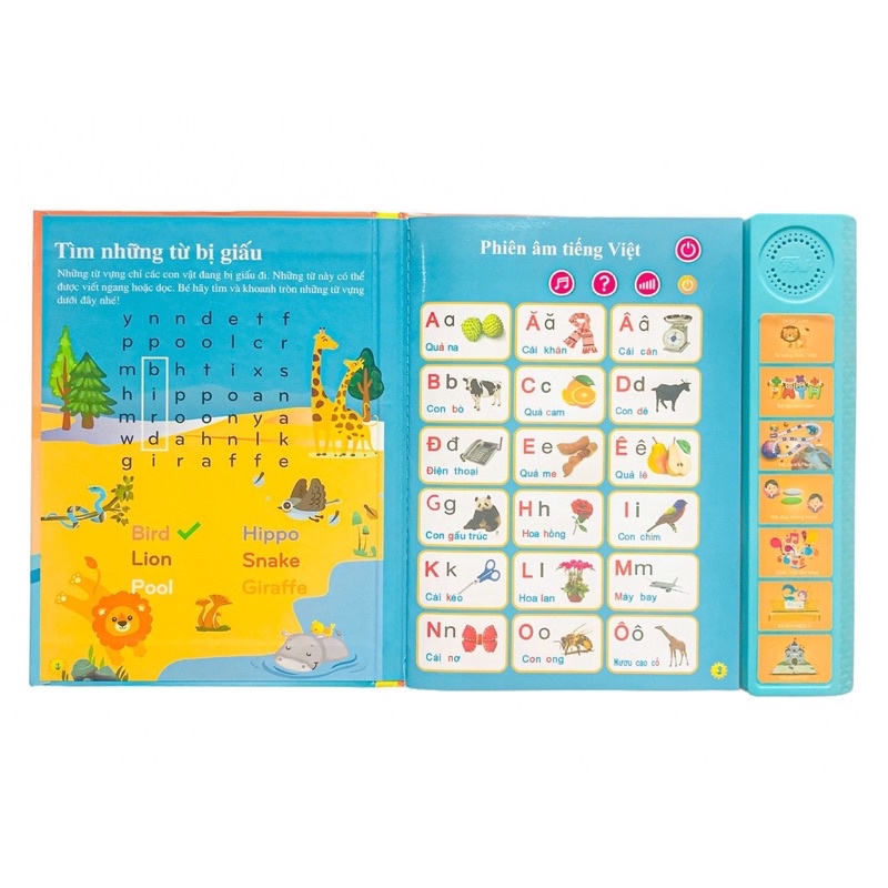 Sách điện tử song ngữ Anh - Việt chính hãng Thanh Nga (phiên bản đặc biệt 2022)