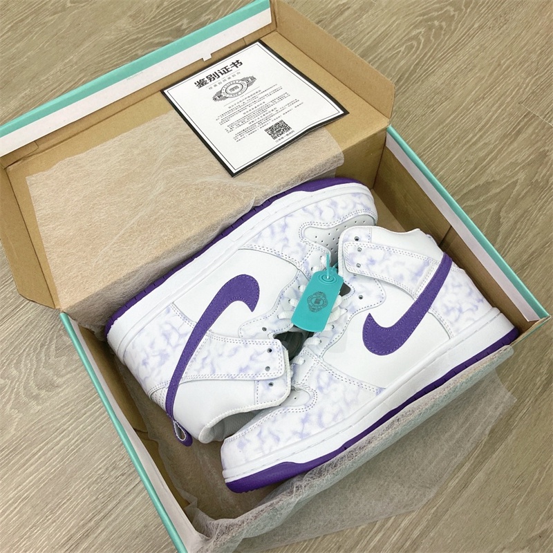 Giày Sneakers Nike SB Dunk Lavender 100% Chính Hãng Cổ Cao Thời Trang Unisex