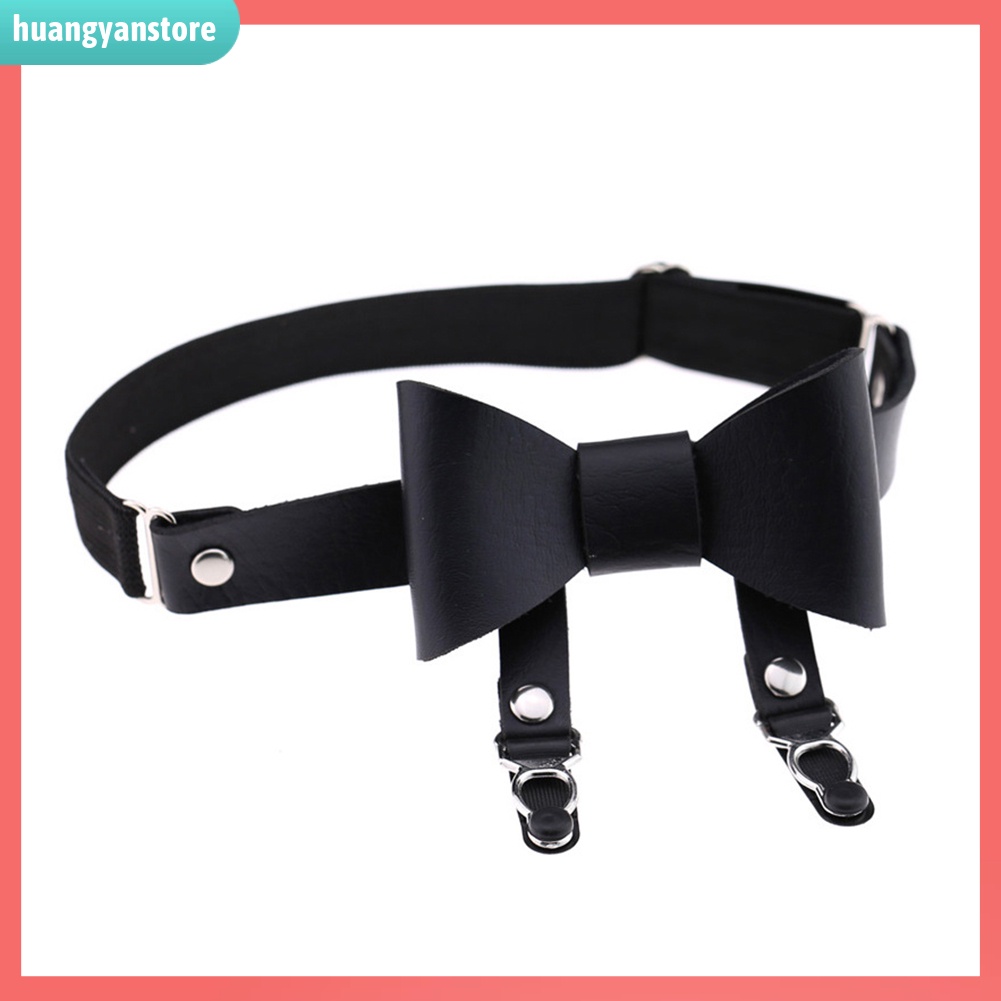 HY/ Đai Nịt Bít Tất Giả Da Đính Nơ Thời Trang Cho Nữ