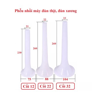 Phễu nhồi máy đùn thịt, đùn xương