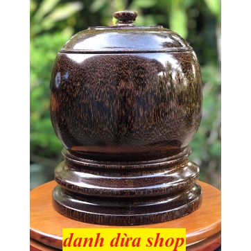 Bình giữ nhiệt |Vỏ bình Giữ ấm trà gỗ Thốt Nốt PHÚC LỘC THỌ - (HÀNG LOẠI 1) - danh dừa shop