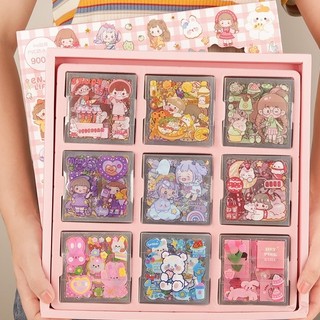 Miếng dán sticker dễ thương chống thấm nước trang trí sổ tay