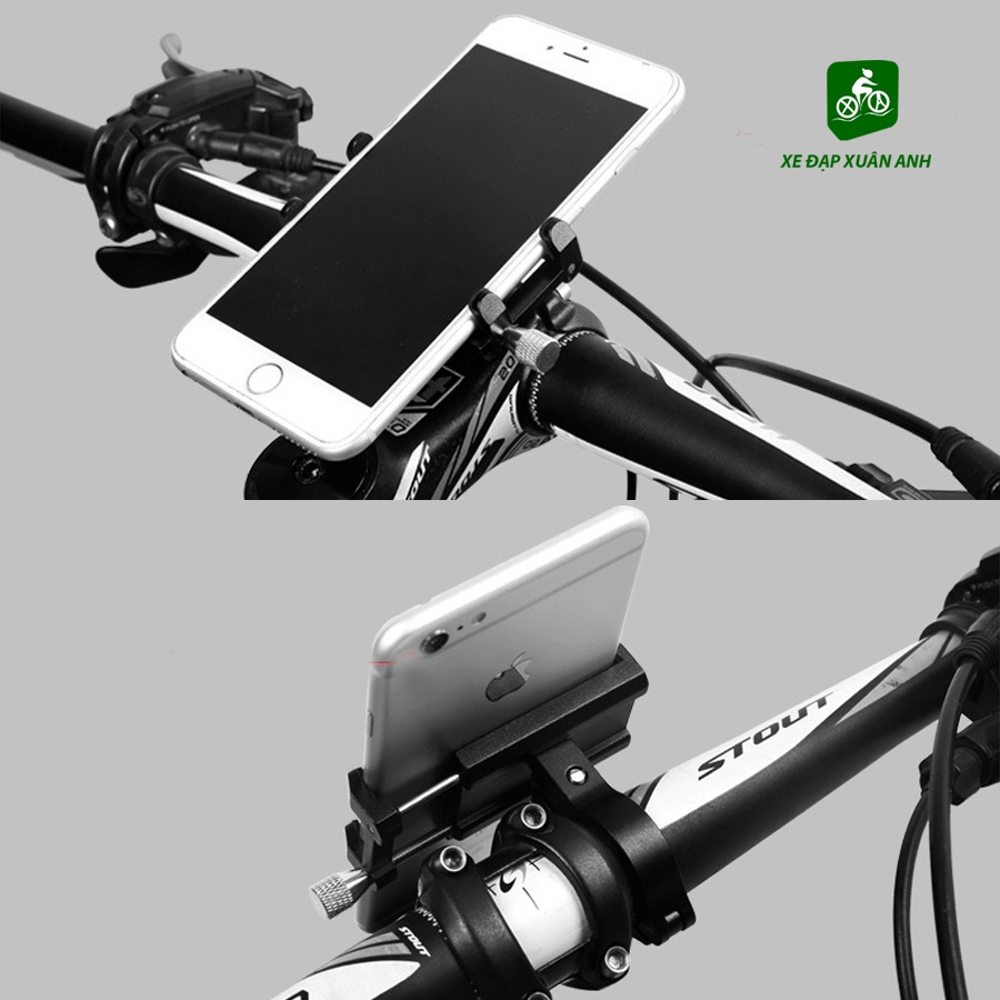 Giá Đỡ Điện Thoại Gắn Xe Đạp Xe Máy Hợp Kim Nhôm