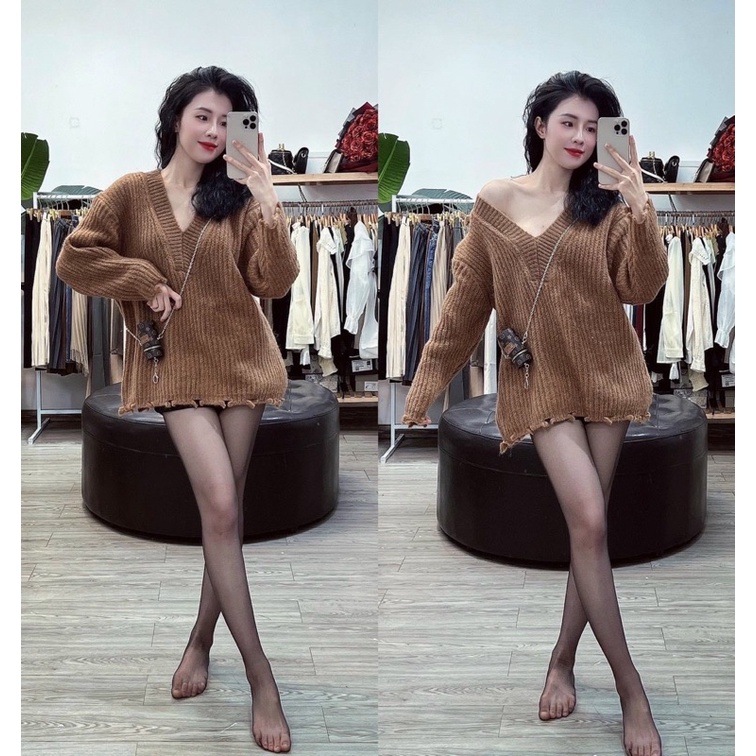 Áo Len Cổ Tim 3 Màu Siêu Hot Mới 2022