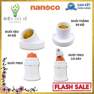 Đuôi đèn e27 thông dụng chính hãng nanoco_gắn bóng led bulb