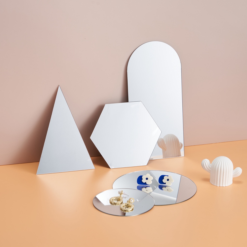 Tấm Gương Acrylic Phản Chiếu Hình Học Mini Dùng Làm Phông Nền Chụp Ảnh