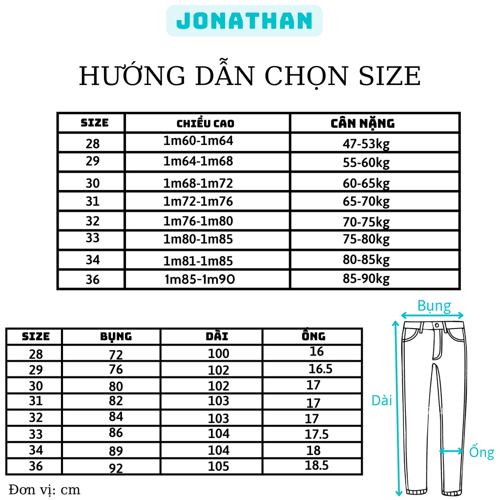 Quần jean nam xanh rêu JONATHAN QJ023 vải denim cao cấp co giãn nhẹ 4 chiều, form dáng chuẩn đẹp, trẻ trung, hottrend