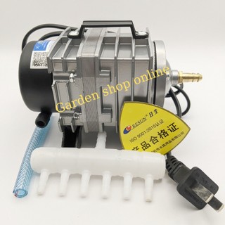 Máy bơm oxy - máy sủi công nghiệp cho cá cảnh hiệu aco-002 - 25w - 6 vòi tặng 6m dây oxy + 6 cục sủi