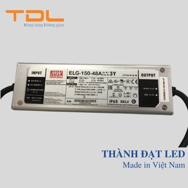Nguồn điện DIVER MEANWELL 150w DPL-ELG-150-48A-3Y