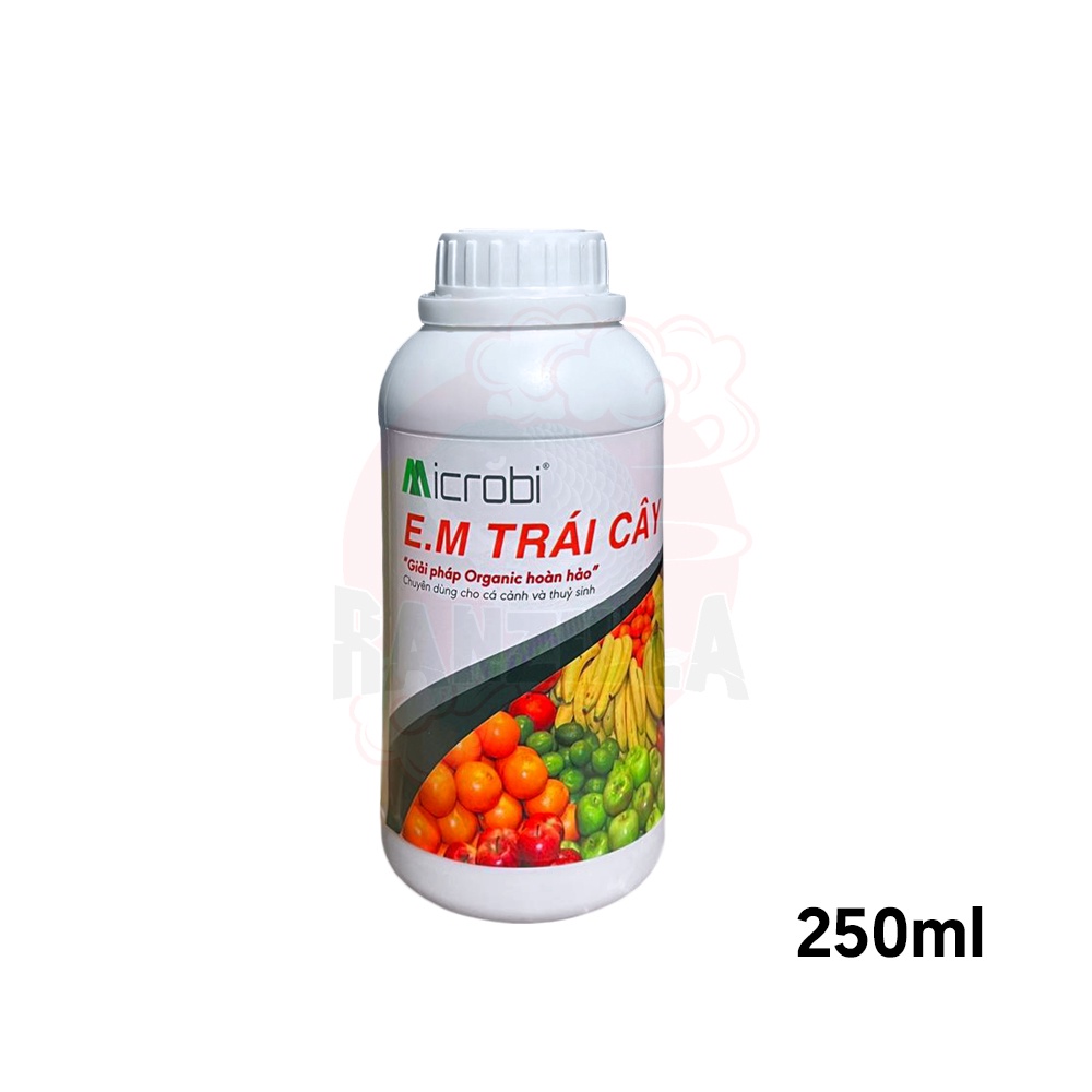 Vi sinh Microbi E.M Trái Cây - Organics E.M Trái Cây 250ml 500ml 1L - Bổ sung Vitamin, tăng cường hệ miễn dịch cho cá