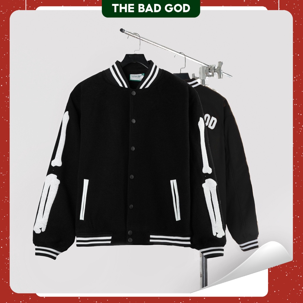 Áo khoác bomber varsity jacket The Bad God Armbony