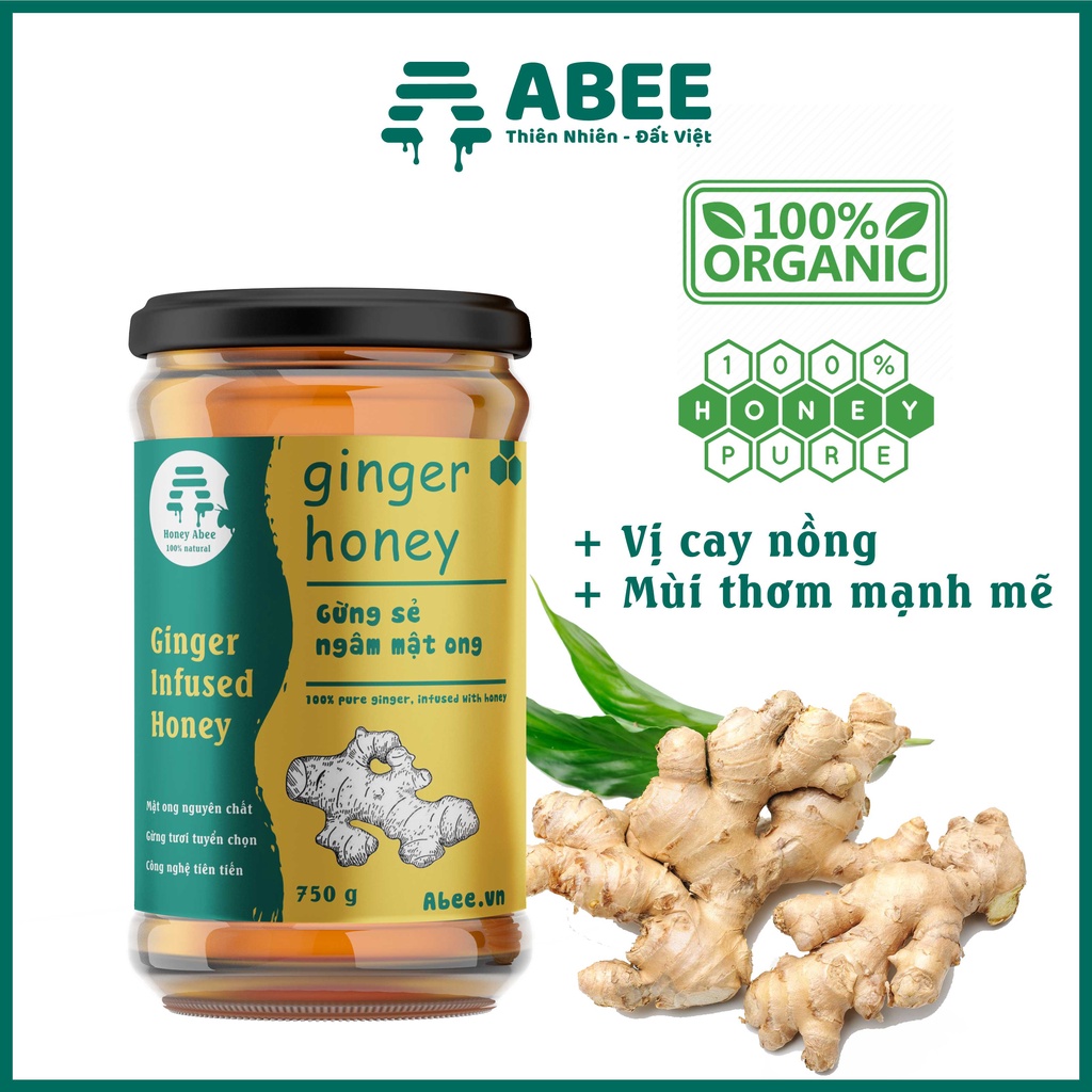 Khuyến mãi ưu đãi - Mật ong ngâm gừng sẻ Abee - Tốt hơn cả mật ong - Hoàn tiền nếu phát hiện sản phẩm kém chất lượng