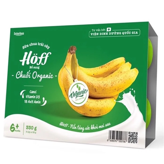 Hoff Organic Sữa Chua Chuối 6hx55g (lóc6)