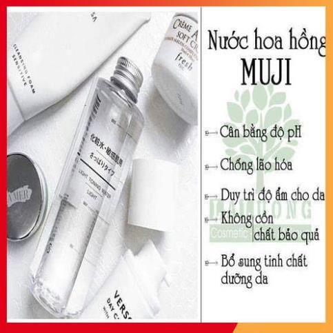 Nước hoa hồng làm trắng sáng da Muji Toner cân bằng da 200ml Nhật.Bản