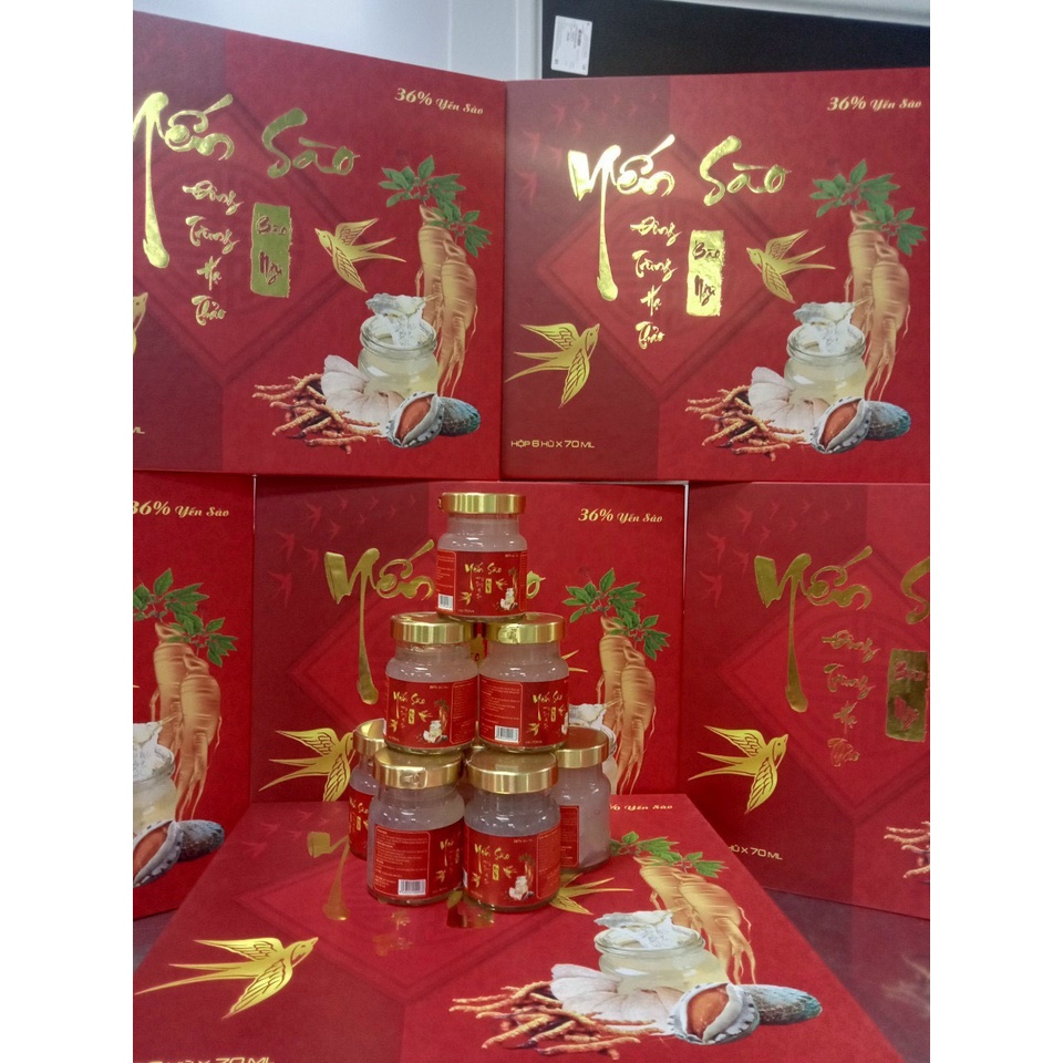 Yến sào Hồng sâm Đông Trùng Hạ Thảo BÀO NGƯ cao cấp giúp bồi dưỡng sức khoẻ, đẹp da ăn ngủ ngon