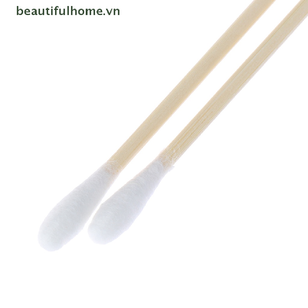 Bộ 200 Tăm Bông Hai Đầu Thân Tre Dùng Trang Điểm / Làm Đẹp