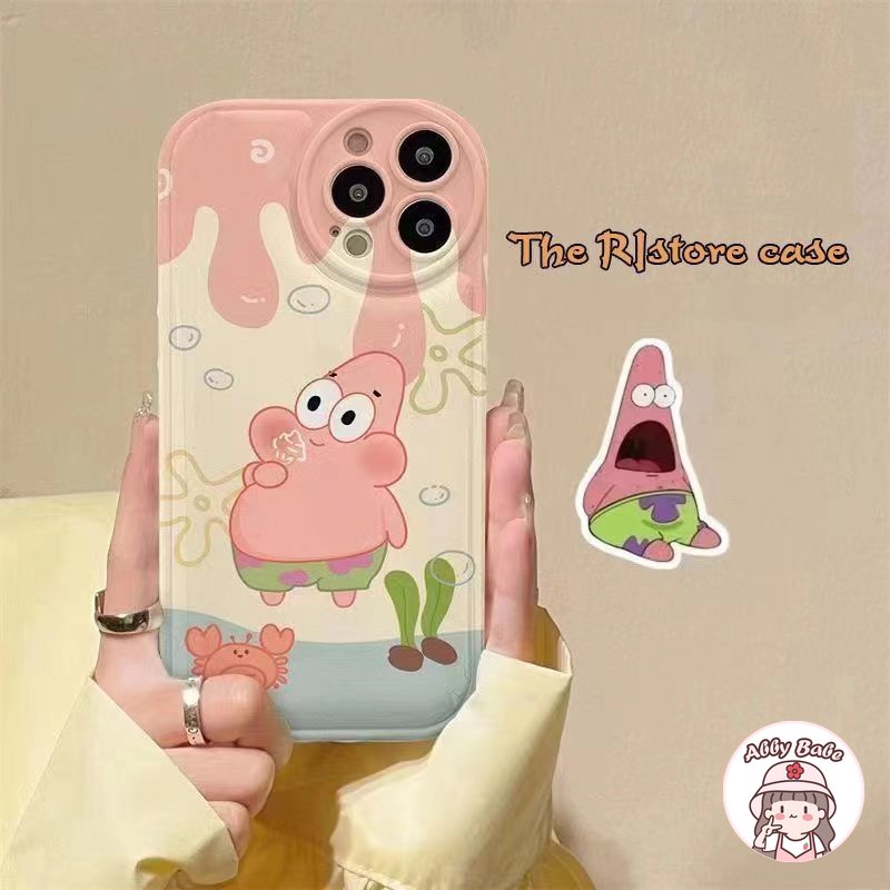 Ốp Điện Thoại TPU Mềm Bo Viền Hình Spongebob Kiểu Hàn Quốc Cho IPhone 14 Pro Max 11 7Plus 13 12 11 Pro Max X XS XR