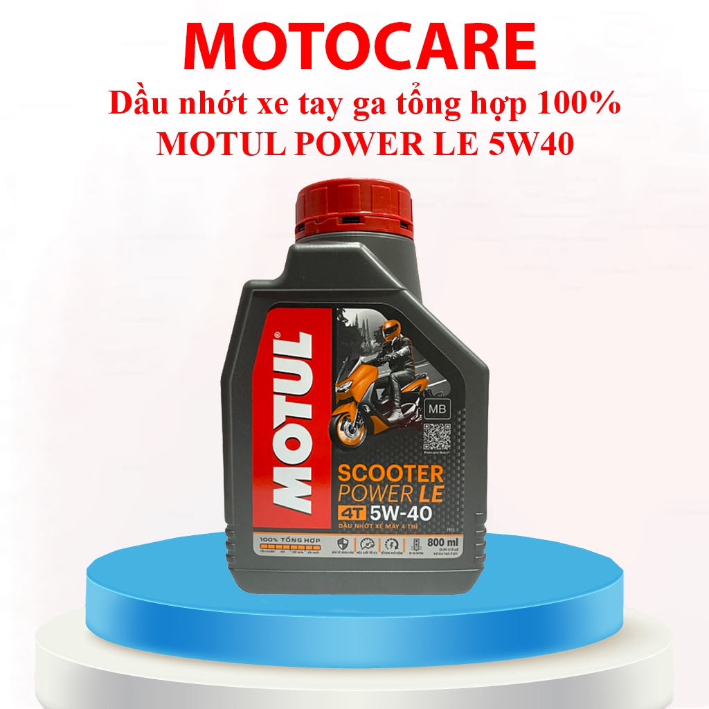 Nhớt xe tay ga tổng hợp Motul Scooter Power 5W40 800ml