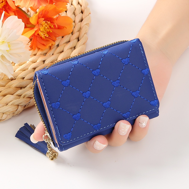 Ví Da PU Mini Thêu Họa Tiết Xinh Xắn Dành Cho Nữ