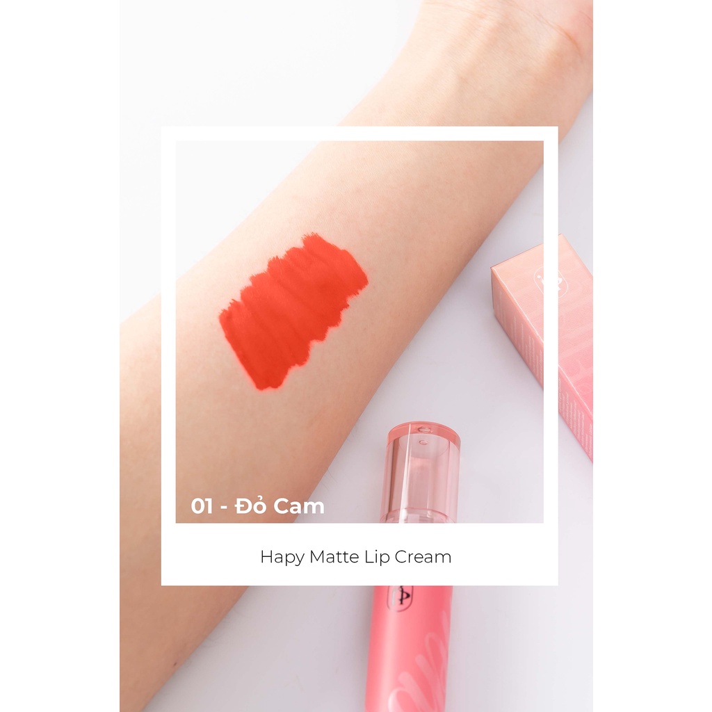 Son Happy Matte Lipcream siêu lì kháng nước lâu trôi MiniGarden 3.5ml phiên bản mới 2023