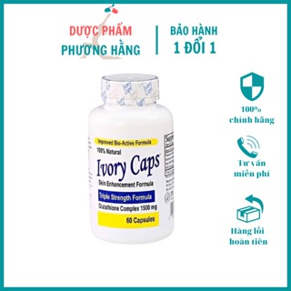  Viên Uống Trắng Da Ivory Caps Bổ Sung Glutathione ,Viên Uống Giảm Nám Tàn Nhang 