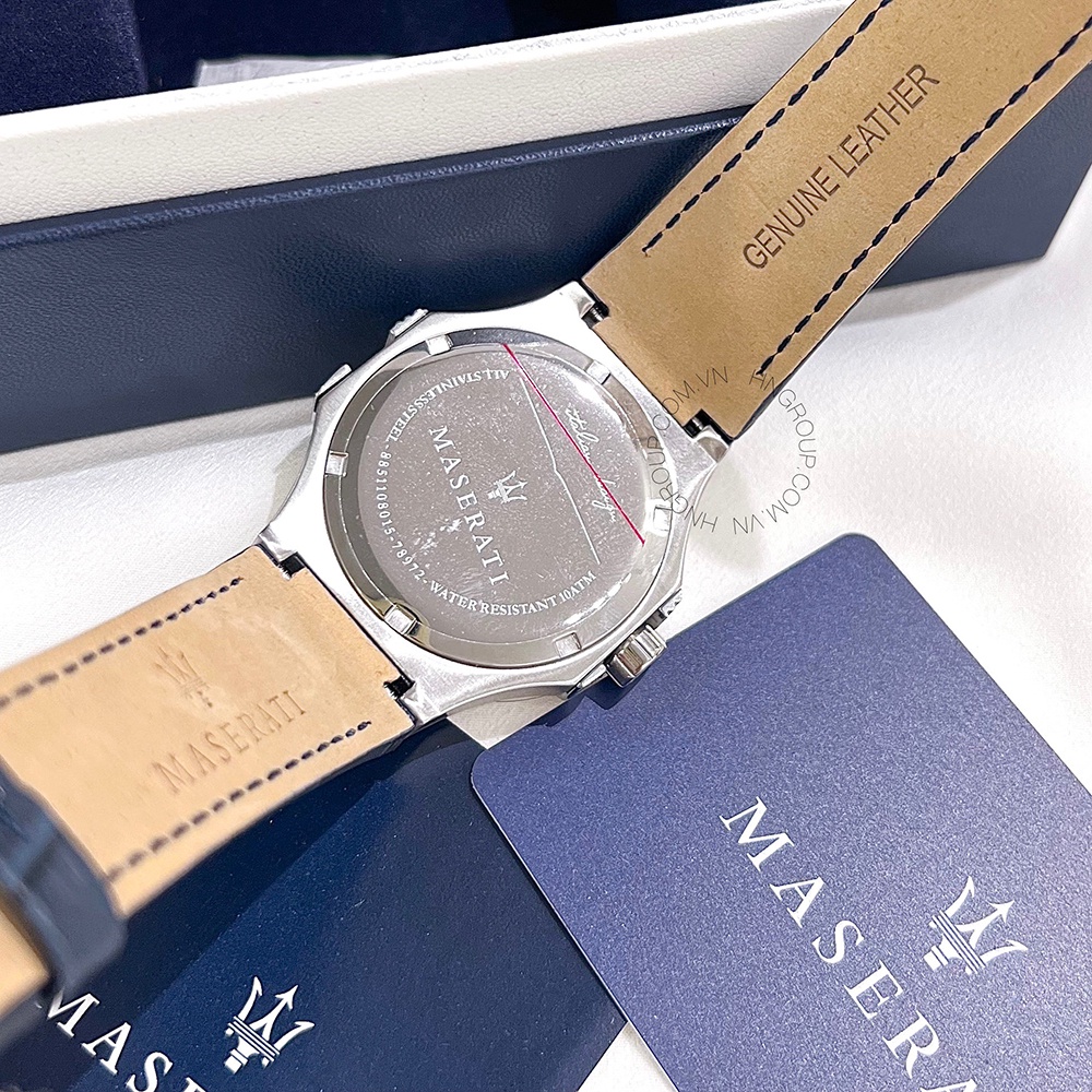 ĐỒNG HỒ NAM MASERATI POTENZA BLUE DIAL BLUE LEATHER MEN’S WATCH