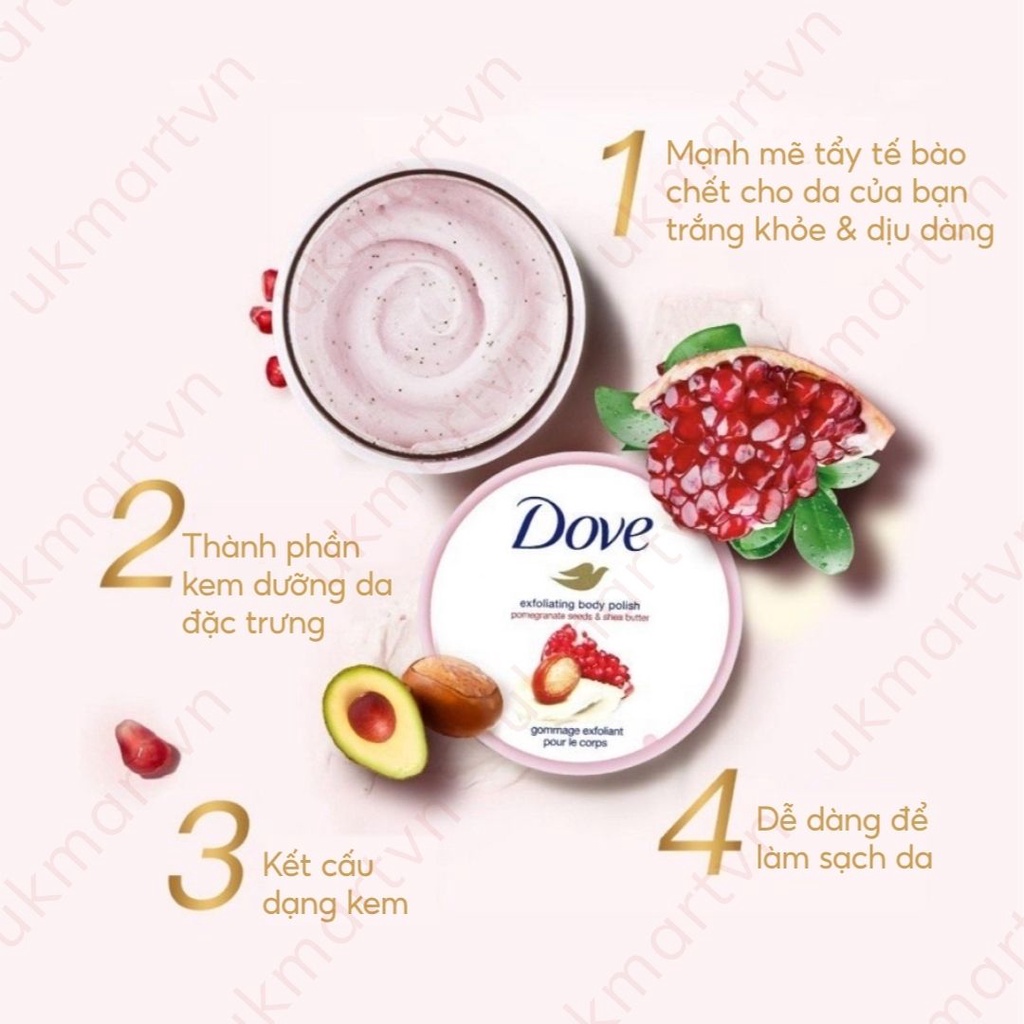 Tẩy Da Chết Toàn Thân DOVE Exfoliating Body Polish Hàng Chính Hãng | BigBuy360 - bigbuy360.vn