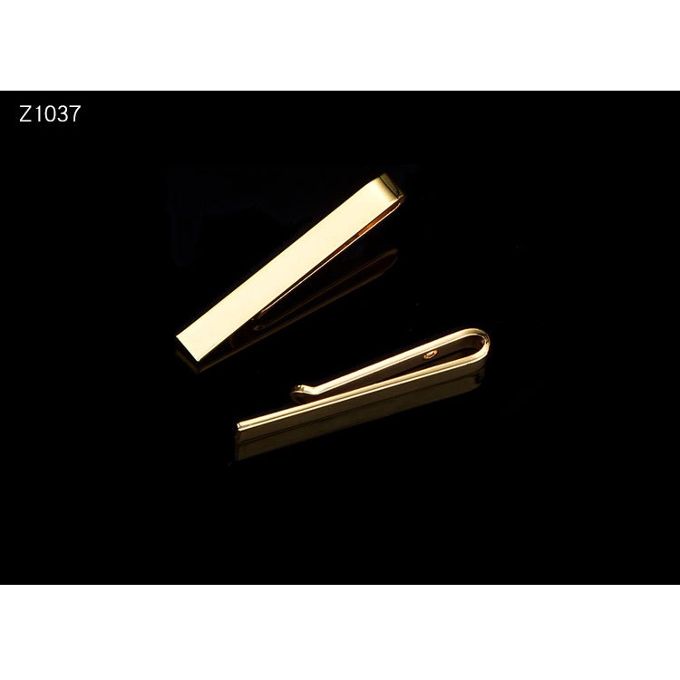 Kẹp Cà Vạt Màu Vàng / Bạc Đơn Giản Thời Trang Chất Lượng Cao Cho Nam