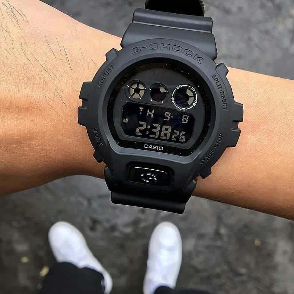 Đồng Hồ Casio DW-6900BB-1DR | G-Shock | Dây Nhựa Phiên Bản Đen Đặc Biệt | Chống Va Đập | Chống Nước WR20BAR