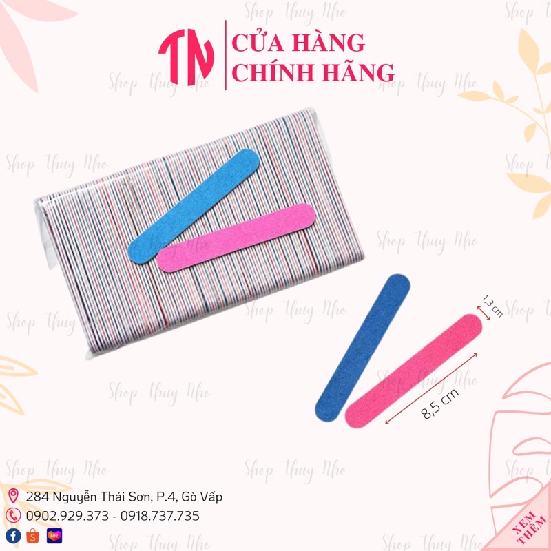 Dũa móng tay mini 5cm và 8,5cm sử dụng hỗ trợ làm Nail box dụng cụ làm móng tay nghệ thuật nail