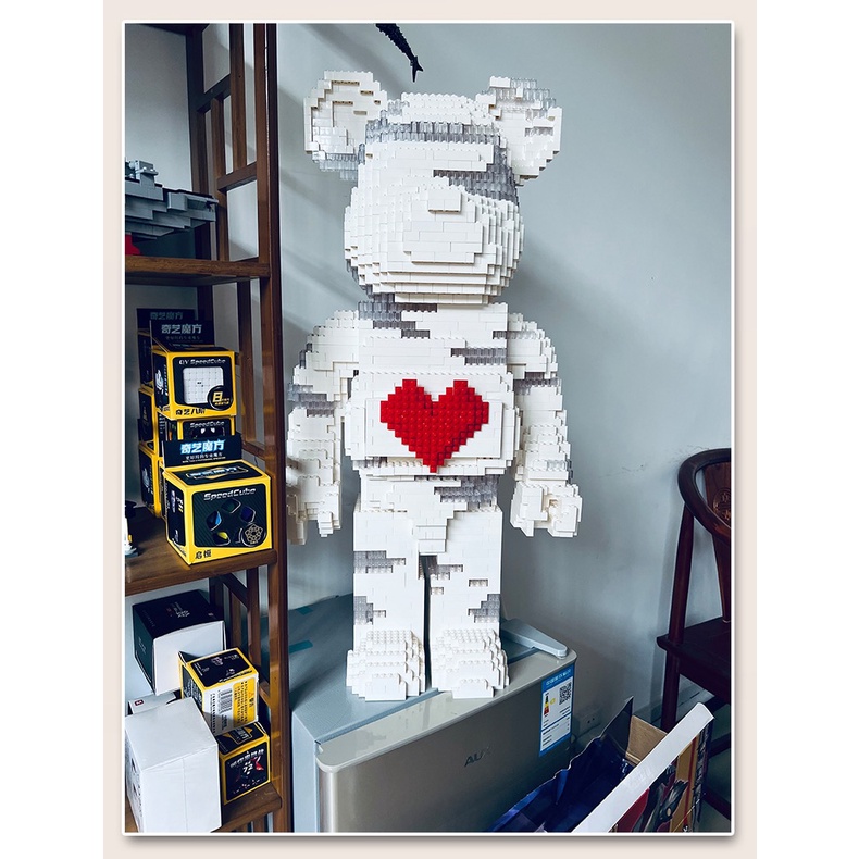 Le go Gấu Bearbrick ironman jinx 70cm - 72cm Mã 10967 Đồ chơi Xếp hình lắp ráp mô hình cỡ lớn bear brick