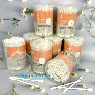 Tăm Bông Meriday Cho Người Lớn 80 Que Hộp Tròn COTTON BUDS