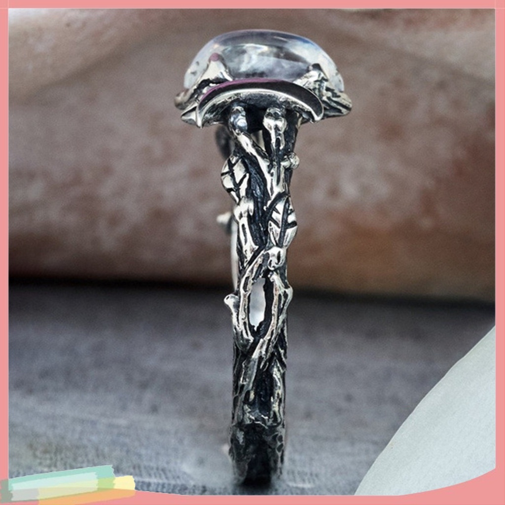 Nhẫn bằng hợp kim màu bạc phong cách cổ điển thời trang cho nữ