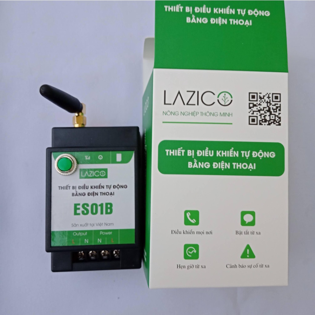 Công tắc điều khiển từ xa máy bơm nước bằng điện thoại LAZICO công suất lớn ES01B