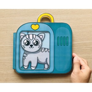 Búp bê giấy - Ngôi nhà của búp bê mèo dễ thương