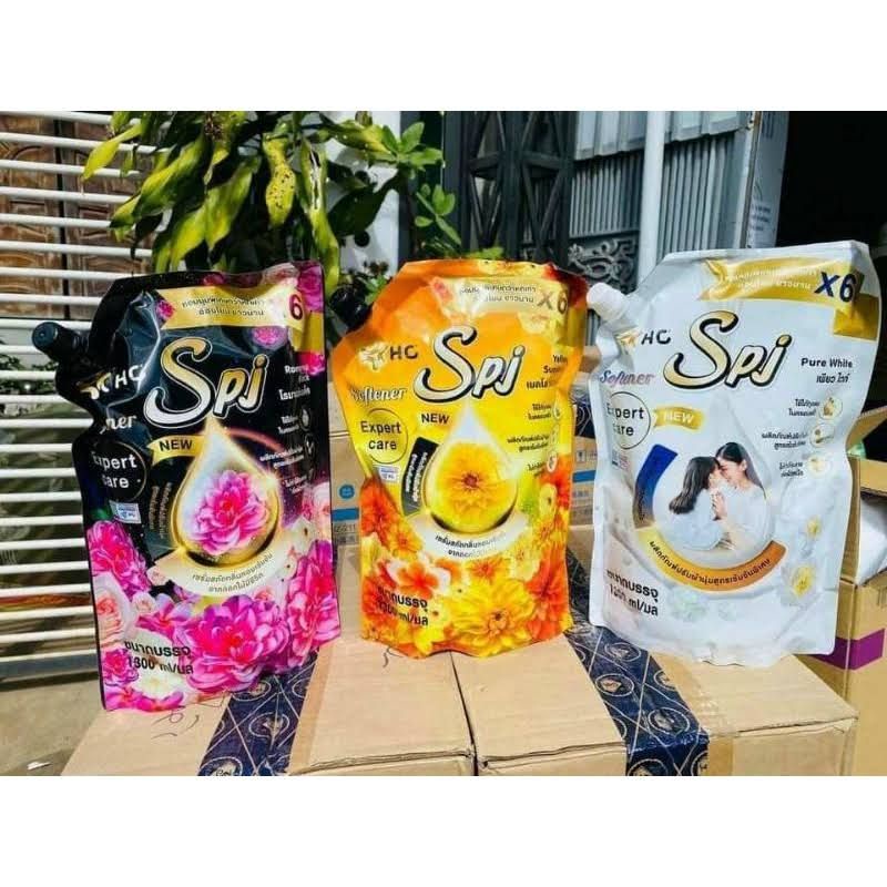 Nước xả SPJ  1300ml siêu thơm đủ màu của Thái