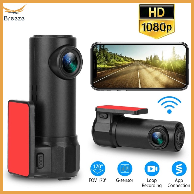 Camera Hành Trình Xe Hơi Dvr 1080p Hd Không Dây, Cảm Ứng G Quay Ban Đêm 360 Độ