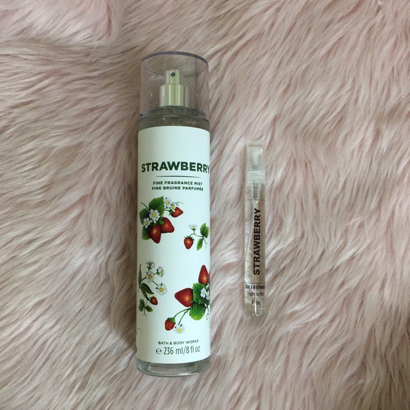 Xịt thơm Bodymist GIÁ RẺ STRAWBERRY ngọt thơm - Chiết 10ml