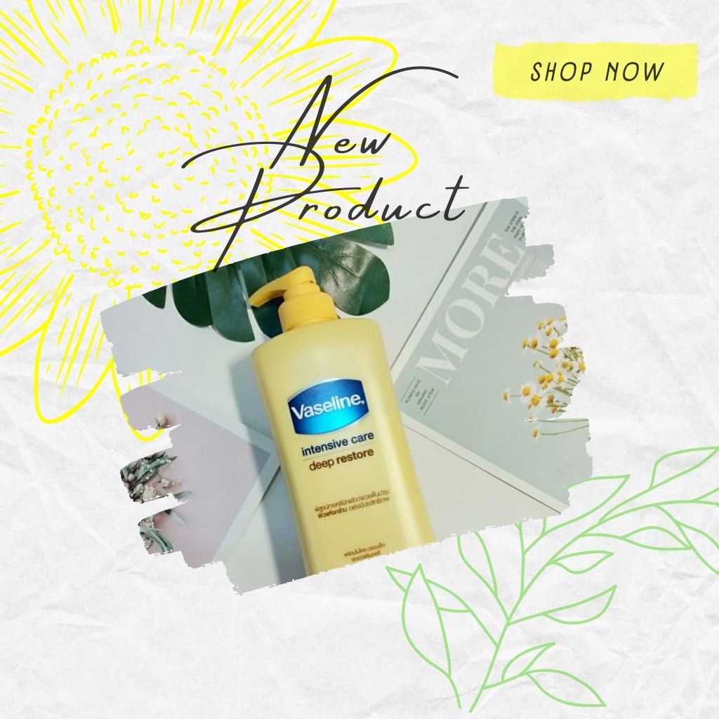 Dưỡng thể trắng da Vaseline Intensive Care Deep Restore 300ml Thái Lan