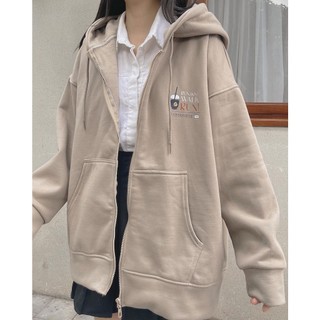 Áo khoác nỉ bông in chữ run don't walk nhiều màu ulzzang basic - made by fiin