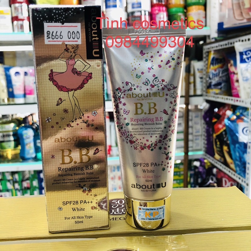 Kem nền trang điểm đa năng Privia, kem BB cream Aboutu che khuyết điểm, chống nắng, trắng mịn da, che phủ tốt spf28 50ml