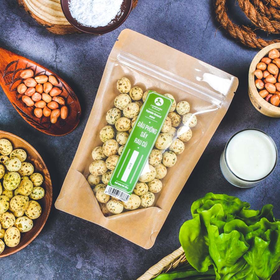 Đậu Nành/Đậu Phộng/Đậu Hà Lan/Ngũ Hạt Sấy Thập Cẩm/Rau Củ/Sữa Bắp Langfarm Gói 225G